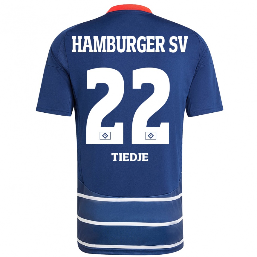 Niño Fútbol Camiseta Patrick Tiedje #22 Azul Oscuro 2ª Equipación 2024/25 Argentina