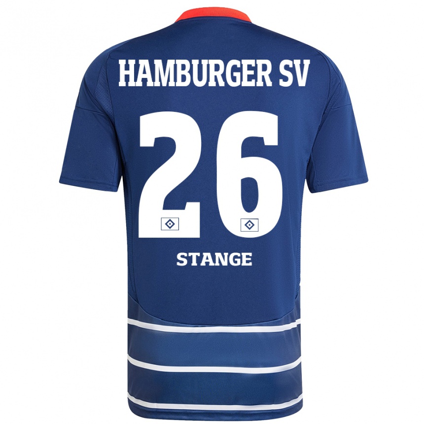 Niño Fútbol Camiseta Otto Stange #26 Azul Oscuro 2ª Equipación 2024/25 Argentina