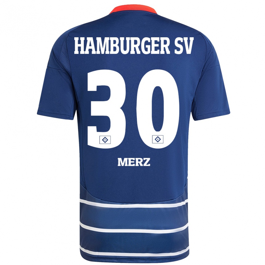 Niño Fútbol Camiseta Selma Merz #30 Azul Oscuro 2ª Equipación 2024/25 Argentina