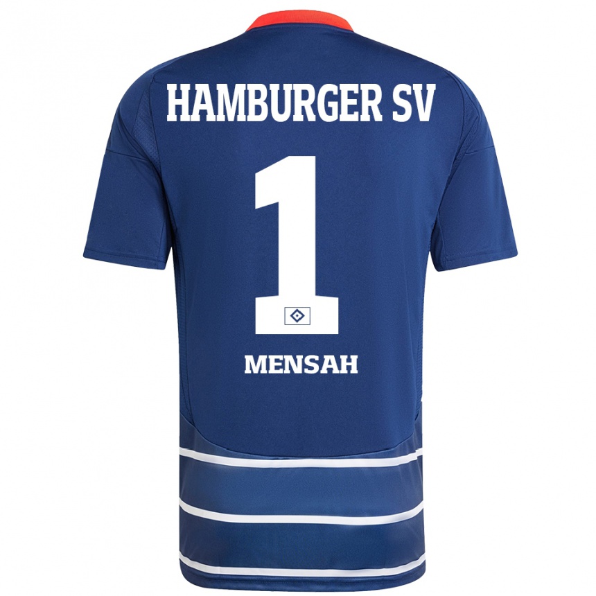 Niño Fútbol Camiseta Steven Mensah #1 Azul Oscuro 2ª Equipación 2024/25 Argentina