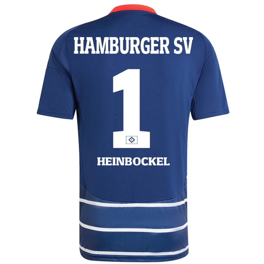 Niño Fútbol Camiseta Simon Heinbockel #1 Azul Oscuro 2ª Equipación 2024/25 Argentina