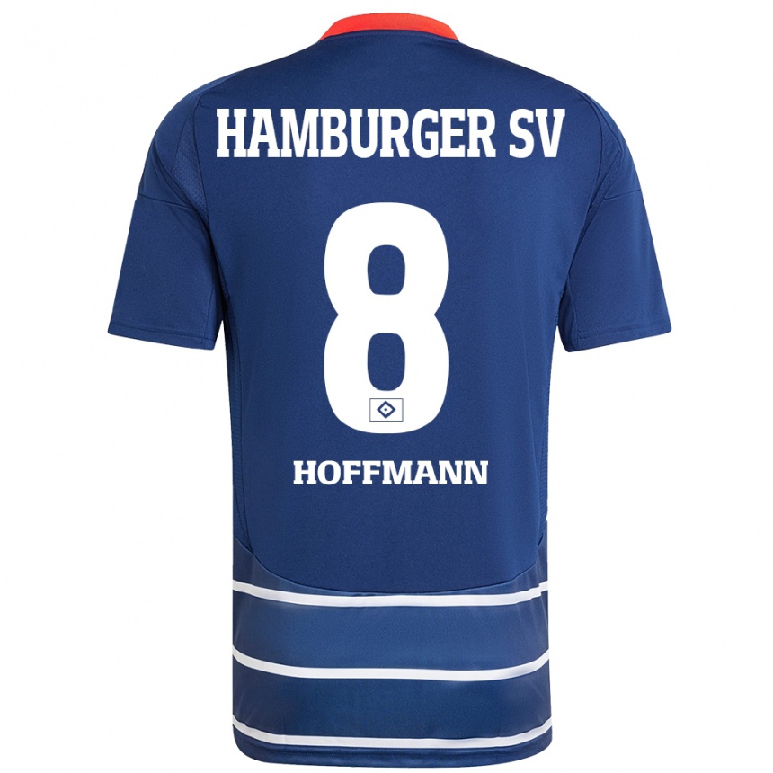 Niño Fútbol Camiseta Nick Hoffmann #8 Azul Oscuro 2ª Equipación 2024/25 Argentina