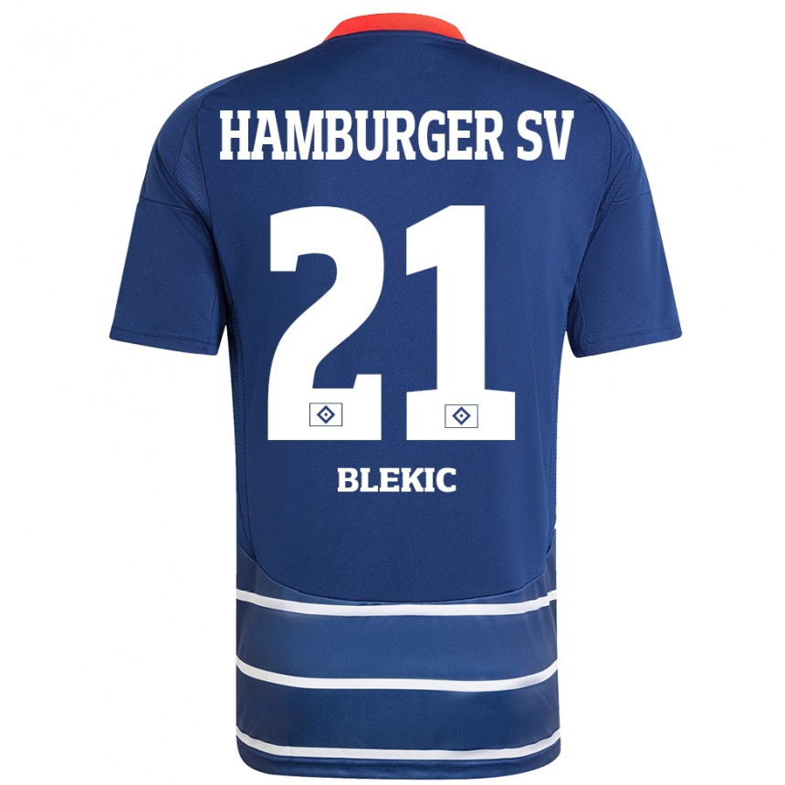 Niño Fútbol Camiseta Romeo Blekic #21 Azul Oscuro 2ª Equipación 2024/25 Argentina