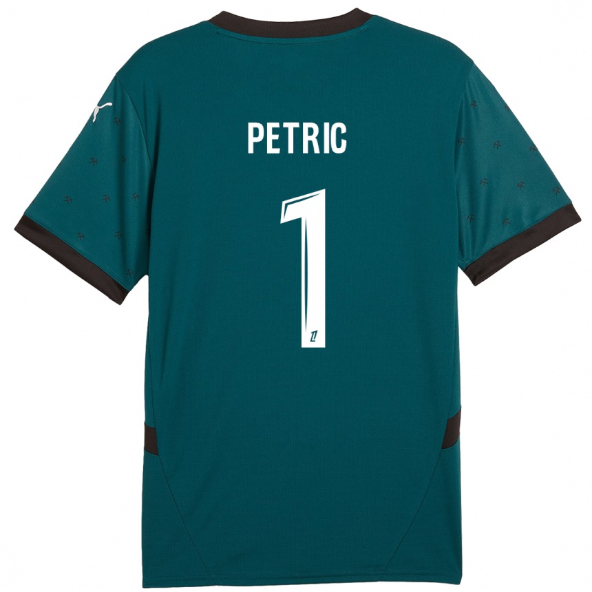 Niño Fútbol Camiseta Denis Petric #1 Verde Oscuro 2ª Equipación 2024/25 Argentina