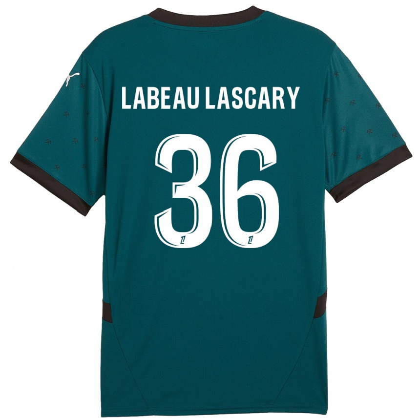 Niño Fútbol Camiseta Rémy Labeau Lascary #36 Verde Oscuro 2ª Equipación 2024/25 Argentina