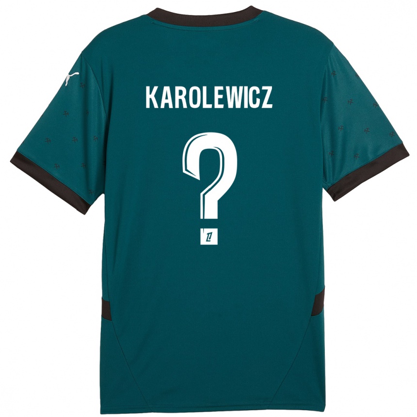 Niño Fútbol Camiseta Roman Karolewicz #0 Verde Oscuro 2ª Equipación 2024/25 Argentina