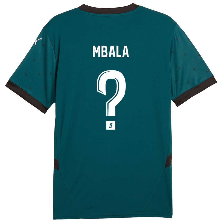 Niño Fútbol Camiseta Keny Mbala #0 Verde Oscuro 2ª Equipación 2024/25 Argentina