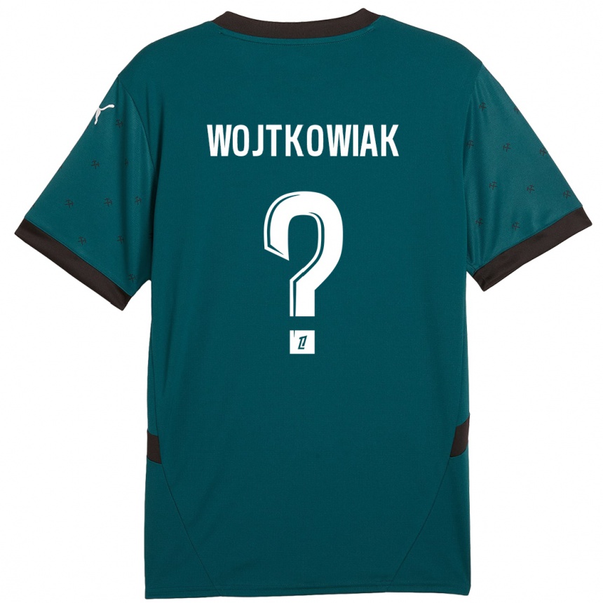 Niño Fútbol Camiseta Valentin Wojtkowiak #0 Verde Oscuro 2ª Equipación 2024/25 Argentina