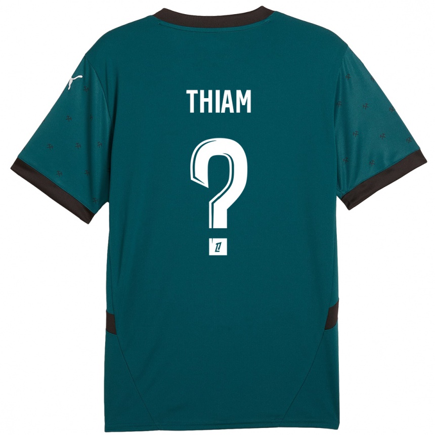 Niño Fútbol Camiseta Mamadou Thiam #0 Verde Oscuro 2ª Equipación 2024/25 Argentina