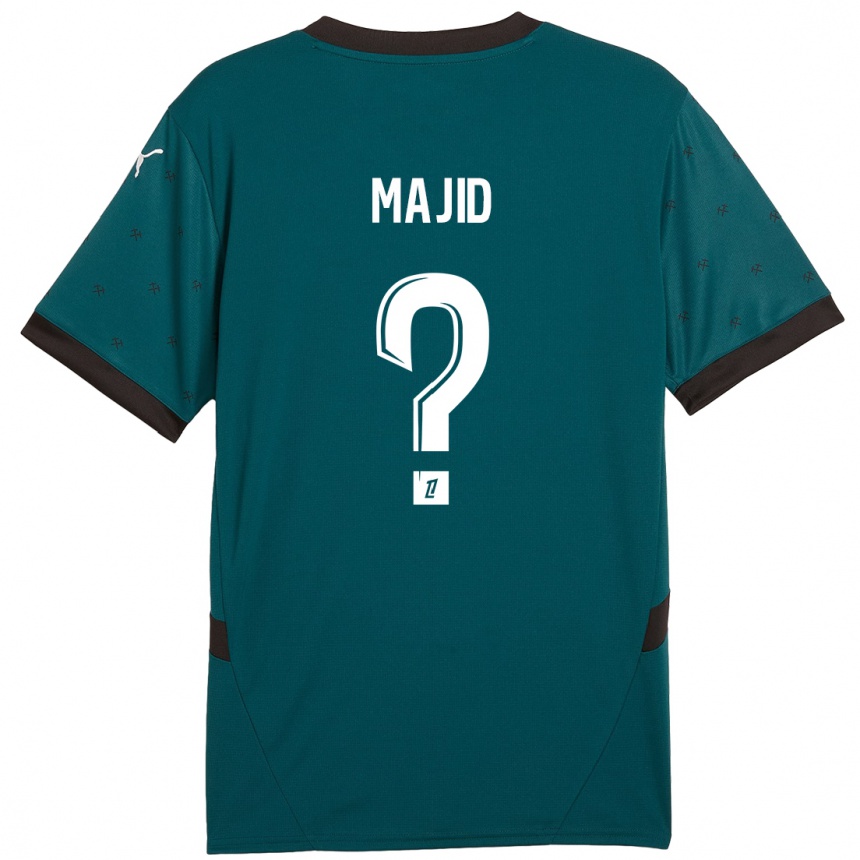 Niño Fútbol Camiseta Ahmed Majid #0 Verde Oscuro 2ª Equipación 2024/25 Argentina