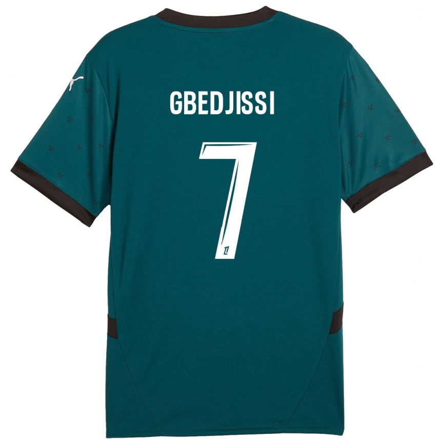 Niño Fútbol Camiseta Aude Gbedjissi #7 Verde Oscuro 2ª Equipación 2024/25 Argentina