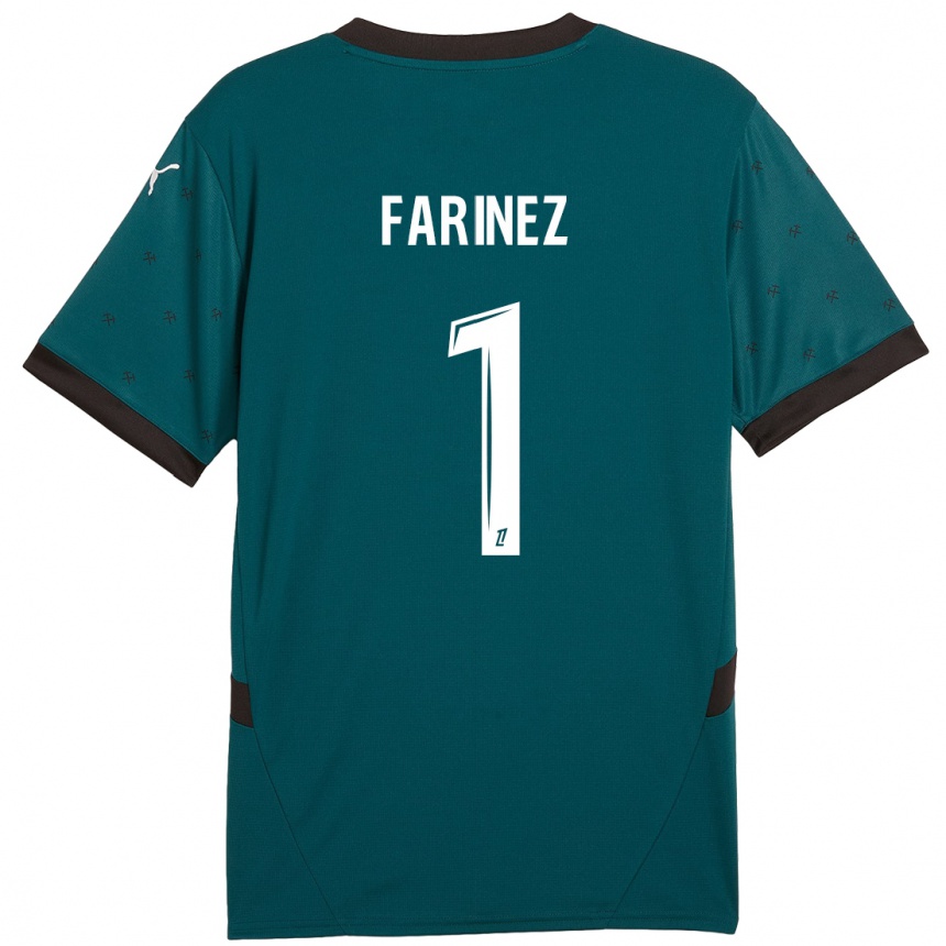 Niño Fútbol Camiseta Wuilker Fariñez #1 Verde Oscuro 2ª Equipación 2024/25 Argentina