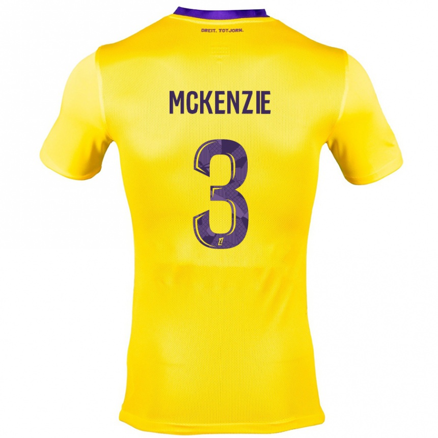 Niño Fútbol Camiseta Mark Mckenzie #3 Amarillo Morado 2ª Equipación 2024/25 Argentina