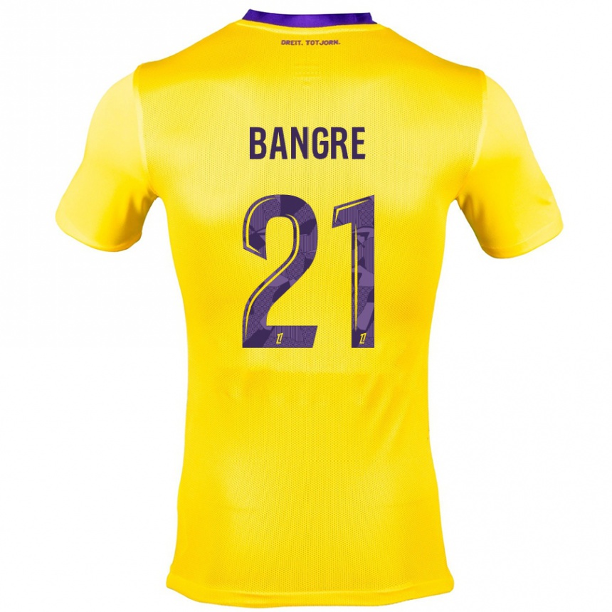 Niño Fútbol Camiseta Mamady Bangré #21 Amarillo Morado 2ª Equipación 2024/25 Argentina