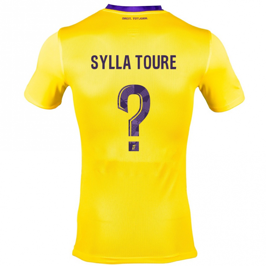 Niño Fútbol Camiseta Ismael Sylla Touré #0 Amarillo Morado 2ª Equipación 2024/25 Argentina