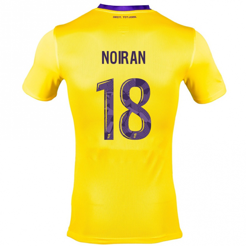 Niño Fútbol Camiseta Clara Noiran #18 Amarillo Morado 2ª Equipación 2024/25 Argentina