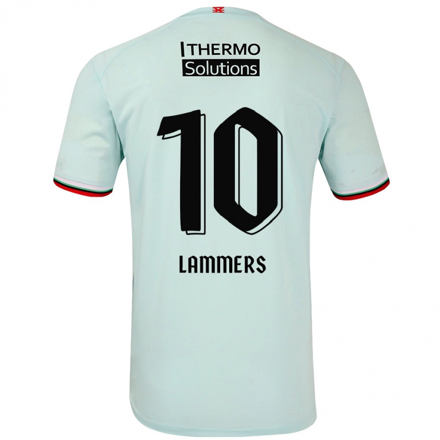 Niño Fútbol Camiseta Sam Lammers #10 Verde Claro 2ª Equipación 2024/25 Argentina