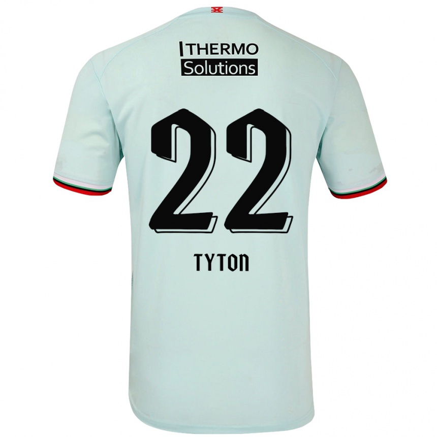 Niño Fútbol Camiseta Przemyslaw Tyton #22 Verde Claro 2ª Equipación 2024/25 Argentina