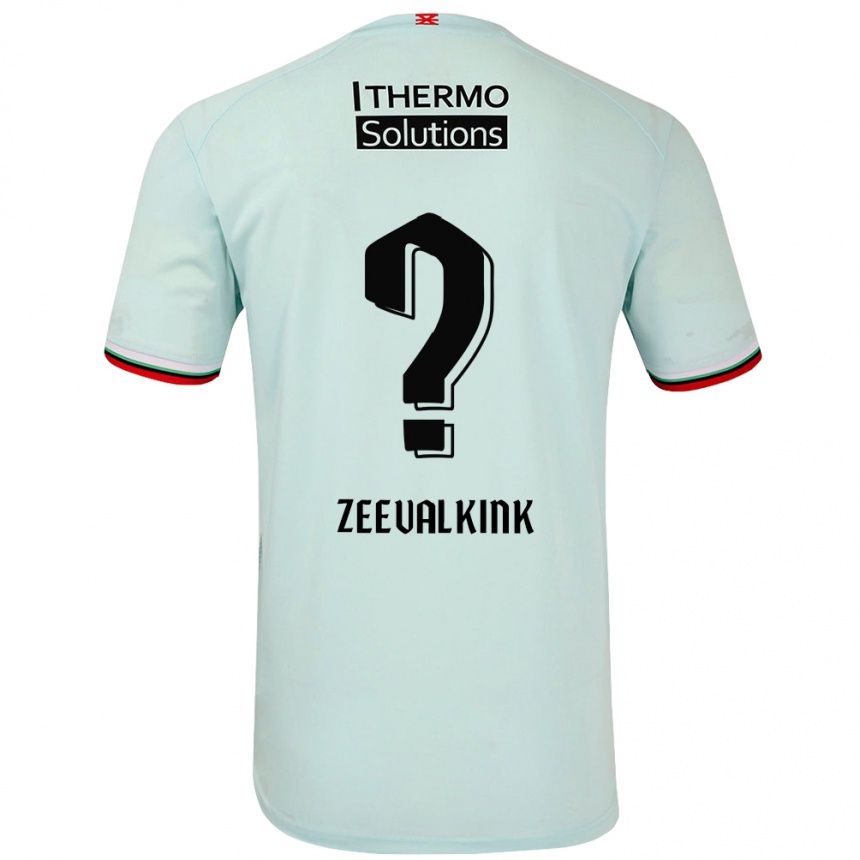 Niño Fútbol Camiseta Leco Zeevalkink #0 Verde Claro 2ª Equipación 2024/25 Argentina