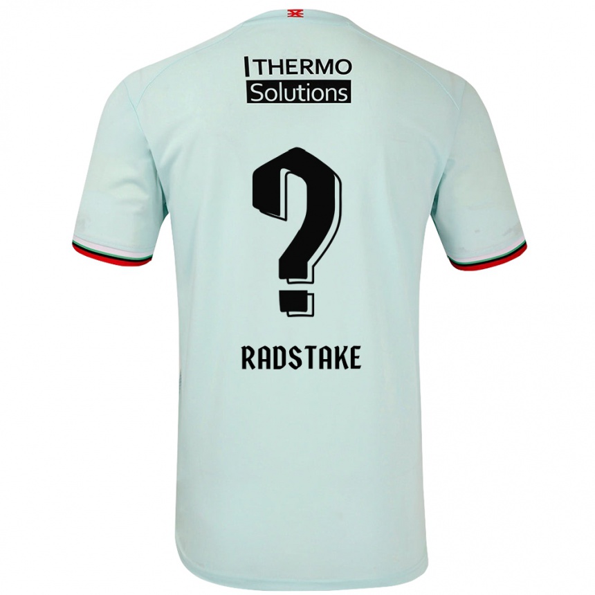 Niño Fútbol Camiseta Ruben Radstake #0 Verde Claro 2ª Equipación 2024/25 Argentina