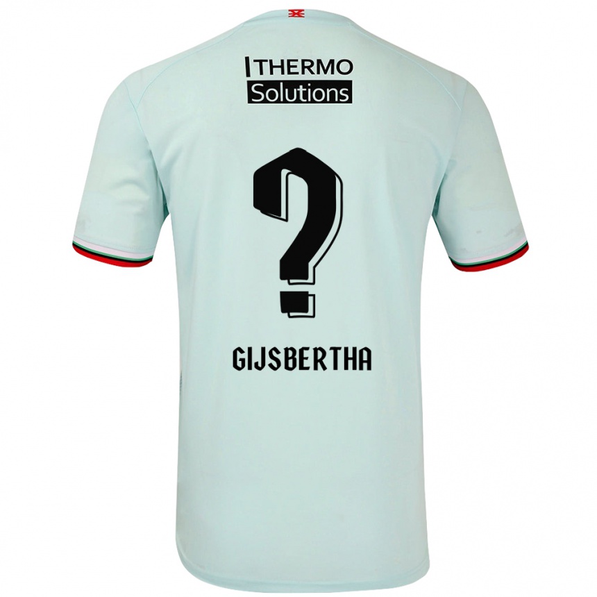 Niño Fútbol Camiseta Tyrese Gijsbertha #0 Verde Claro 2ª Equipación 2024/25 Argentina