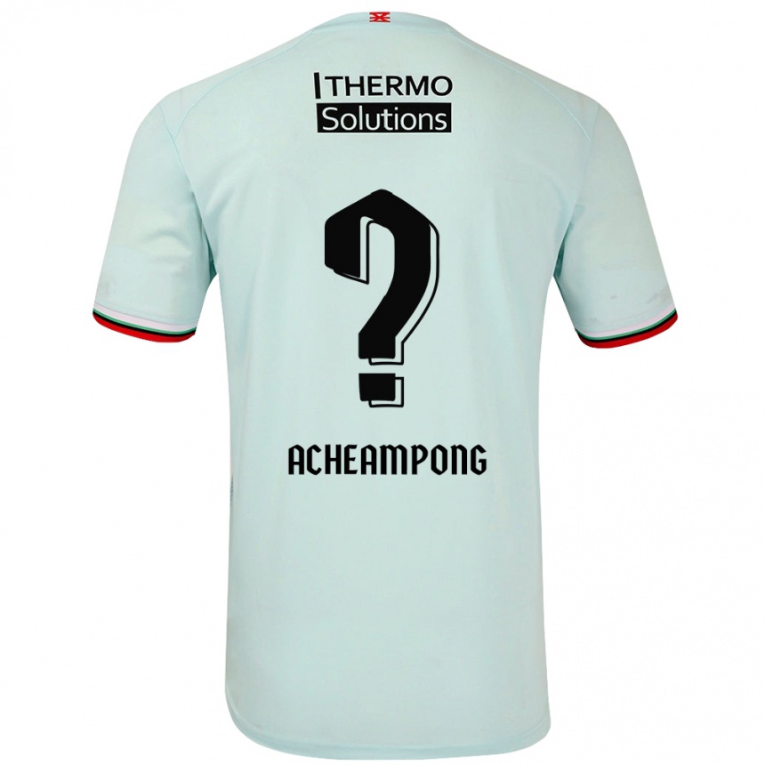 Niño Fútbol Camiseta Sage Acheampong #0 Verde Claro 2ª Equipación 2024/25 Argentina