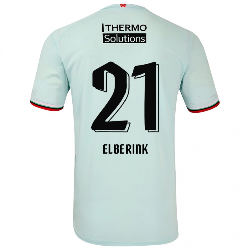 Niño Fútbol Camiseta Eva Oude Elberink #21 Verde Claro 2ª Equipación 2024/25 Argentina