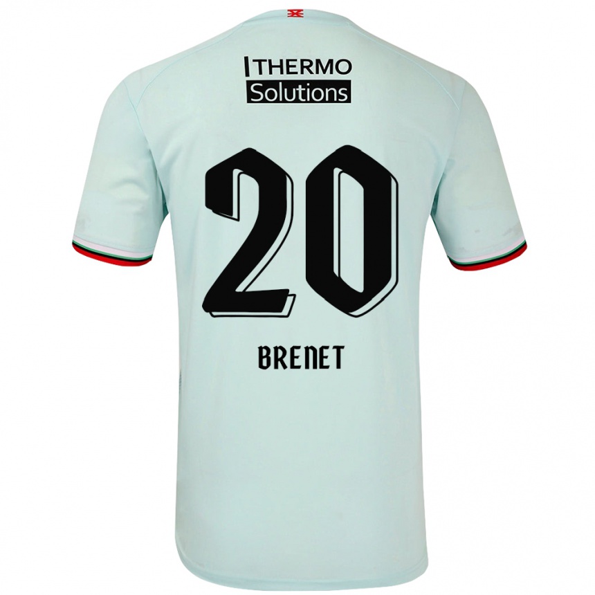 Niño Fútbol Camiseta Joshua Brenet #20 Verde Claro 2ª Equipación 2024/25 Argentina