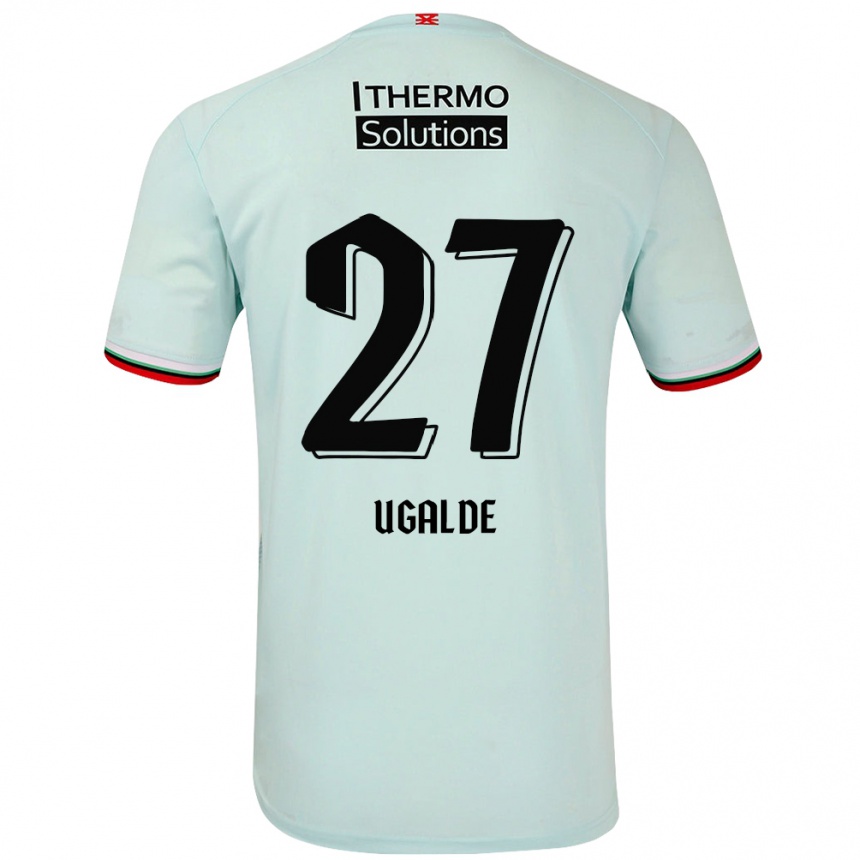 Niño Fútbol Camiseta Manfred Ugalde #27 Verde Claro 2ª Equipación 2024/25 Argentina