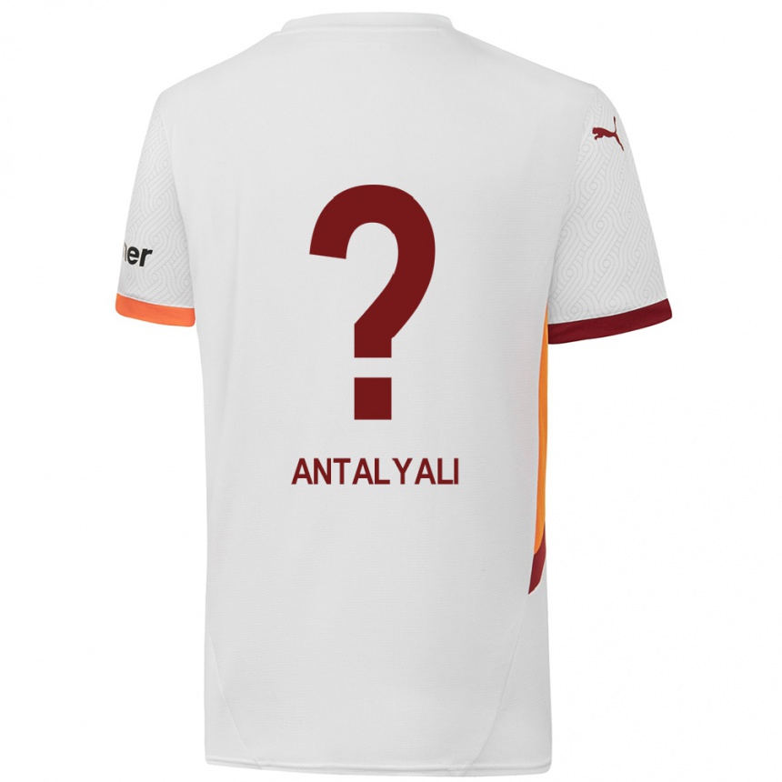 Niño Fútbol Camiseta Taylan Antalyalı #0 Blanco Amarillo Rojo 2ª Equipación 2024/25 Argentina