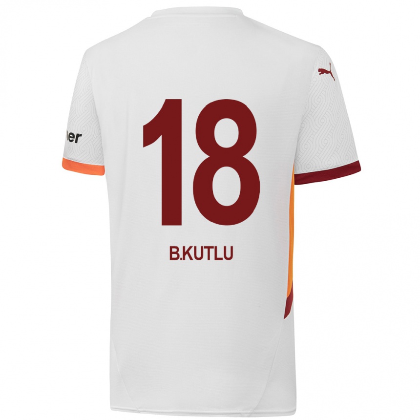 Niño Fútbol Camiseta Berkan Kutlu #18 Blanco Amarillo Rojo 2ª Equipación 2024/25 Argentina