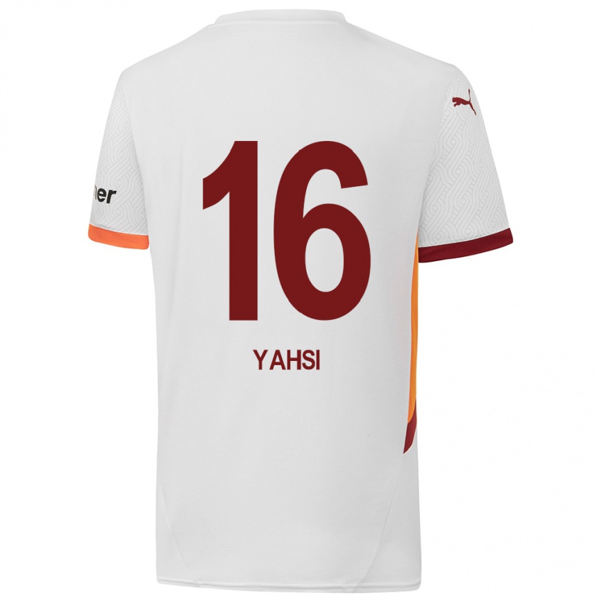 Niño Fútbol Camiseta Ismail Yahsi #16 Blanco Amarillo Rojo 2ª Equipación 2024/25 Argentina