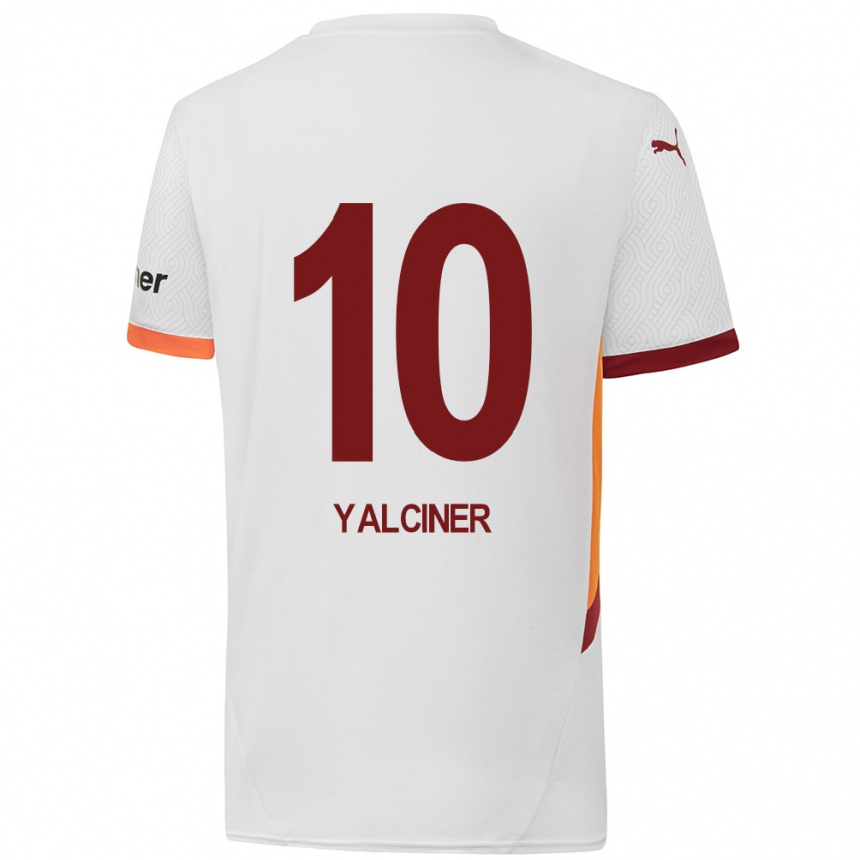 Niño Fútbol Camiseta İsmigül Yalçıner #10 Blanco Amarillo Rojo 2ª Equipación 2024/25 Argentina