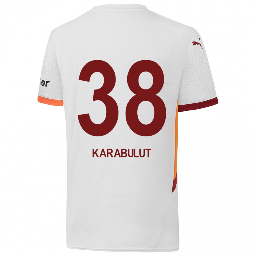 Niño Fútbol Camiseta Arzu Karabulut #38 Blanco Amarillo Rojo 2ª Equipación 2024/25 Argentina