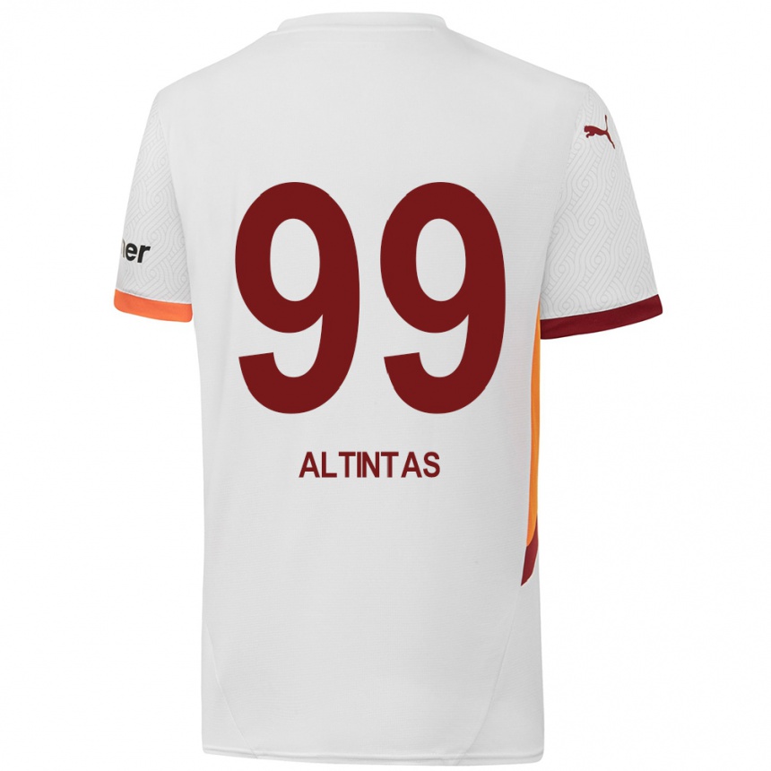 Niño Fútbol Camiseta Benan Altıntaş #99 Blanco Amarillo Rojo 2ª Equipación 2024/25 Argentina