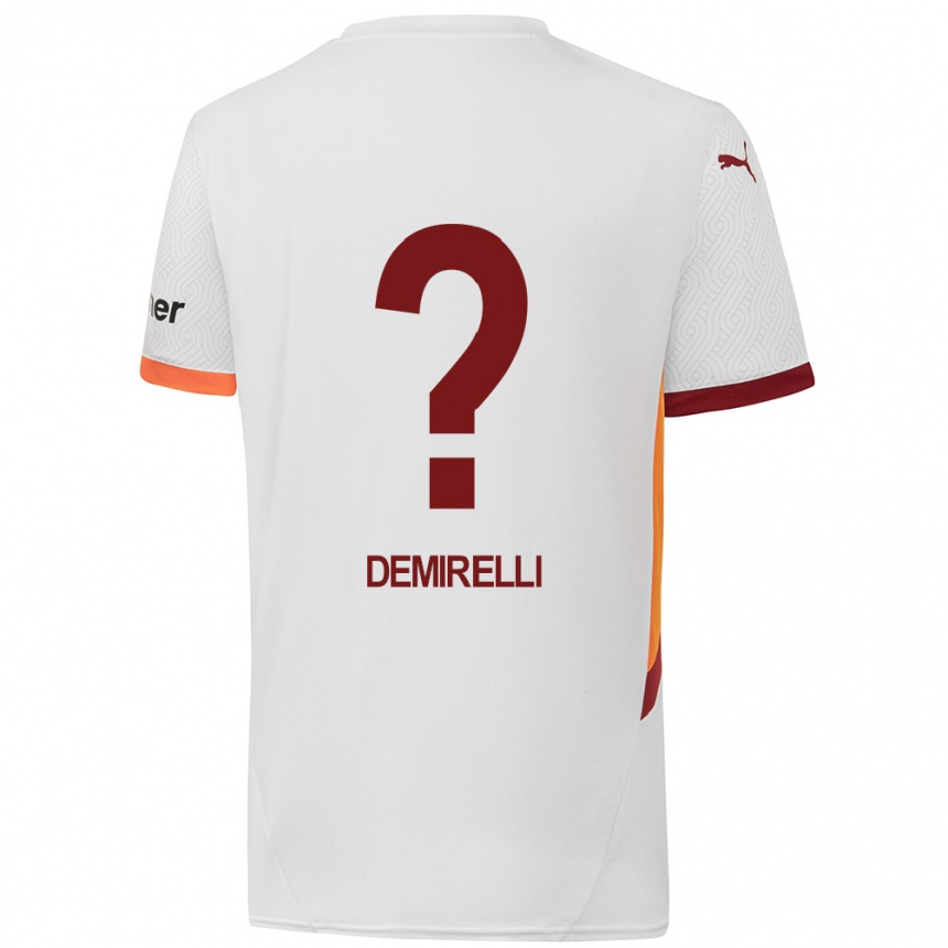 Niño Fútbol Camiseta Ahmet Demirelli #0 Blanco Amarillo Rojo 2ª Equipación 2024/25 Argentina