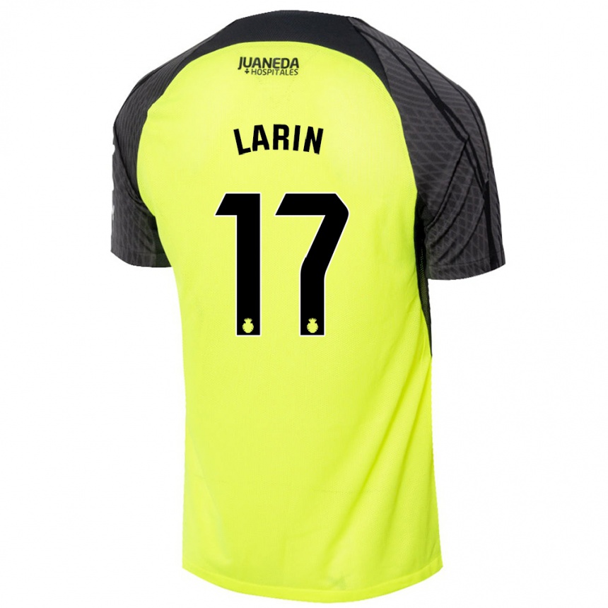 Niño Fútbol Camiseta Cyle Larin #17 Verde Fluorescente Negro 2ª Equipación 2024/25 Argentina