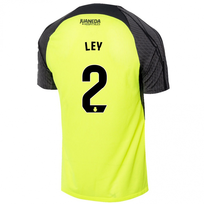 Niño Fútbol Camiseta Yuzún Ley #2 Verde Fluorescente Negro 2ª Equipación 2024/25 Argentina