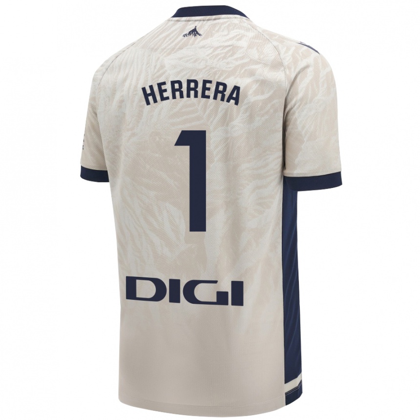 Niño Fútbol Camiseta Sergio Herrera #1 Gris Claro 2ª Equipación 2024/25 Argentina