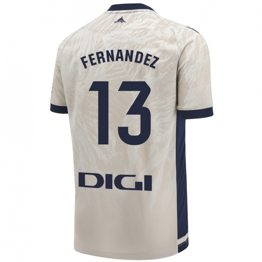 Niño Fútbol Camiseta Aitor Fernández #13 Gris Claro 2ª Equipación 2024/25 Argentina