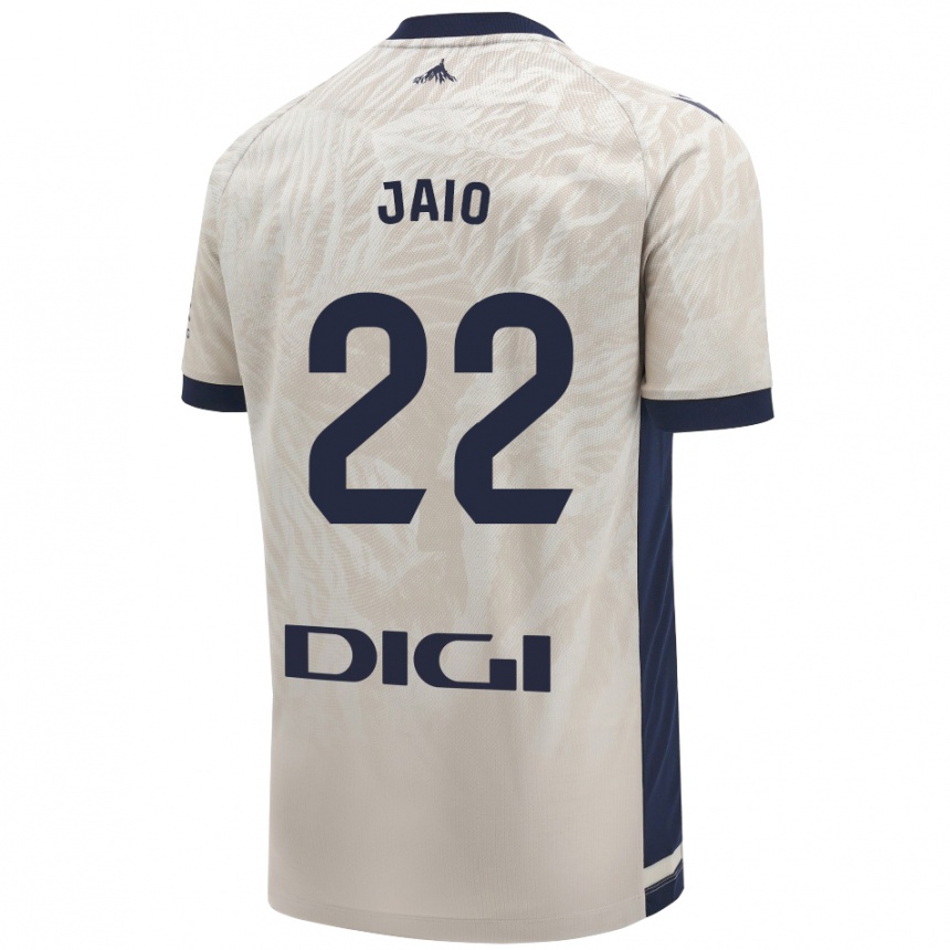 Niño Fútbol Camiseta Jaione Larraiotz Senosiain #22 Gris Claro 2ª Equipación 2024/25 Argentina