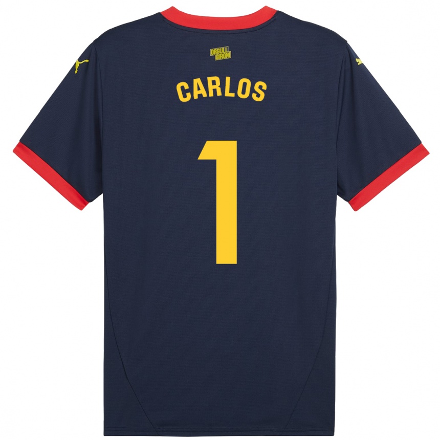 Niño Fútbol Camiseta Juan Carlos #1 Azul Marino Rojo 2ª Equipación 2024/25 Argentina