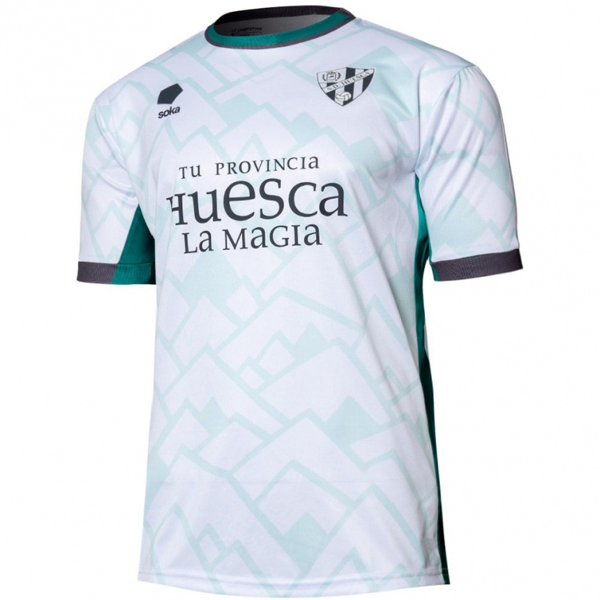 Niño Fútbol Camiseta Adrián Pereda #0 Blanco Verde 2ª Equipación 2024/25 Argentina