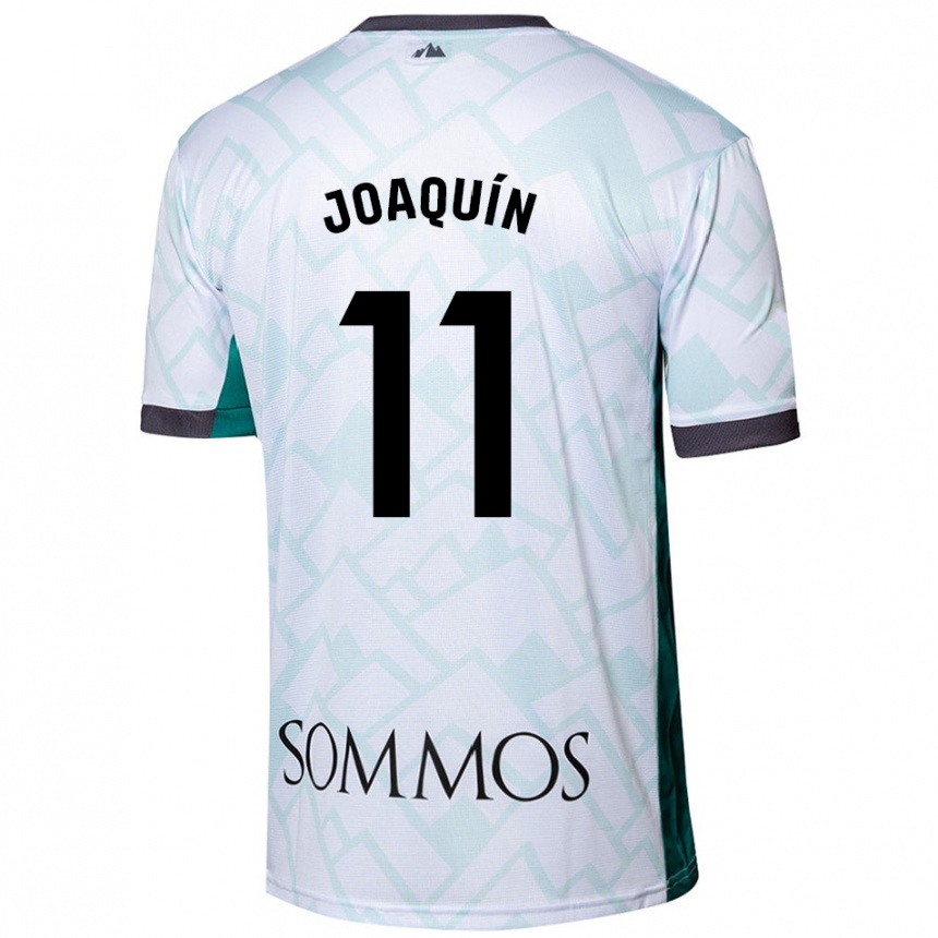 Niño Fútbol Camiseta Joaquin Munoz #11 Blanco Verde 2ª Equipación 2024/25 Argentina