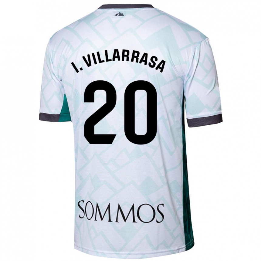 Niño Fútbol Camiseta Ignasi Vilarrasa #20 Blanco Verde 2ª Equipación 2024/25 Argentina