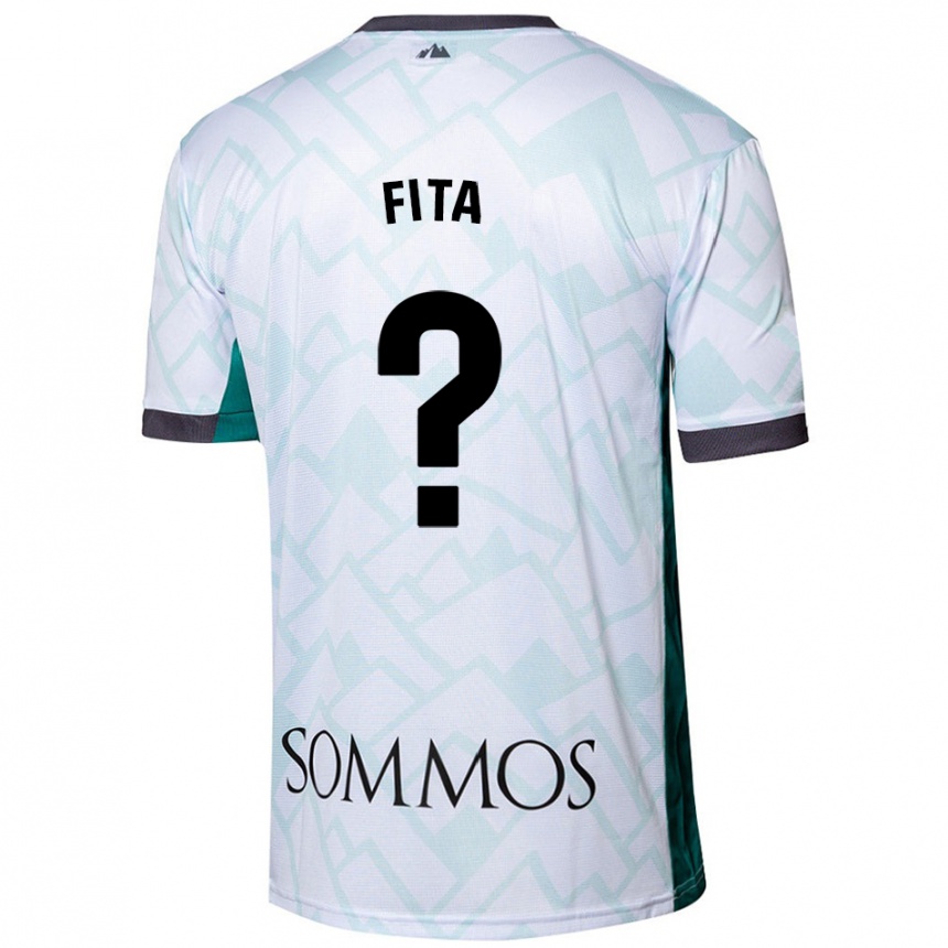 Niño Fútbol Camiseta Álex Fita #0 Blanco Verde 2ª Equipación 2024/25 Argentina