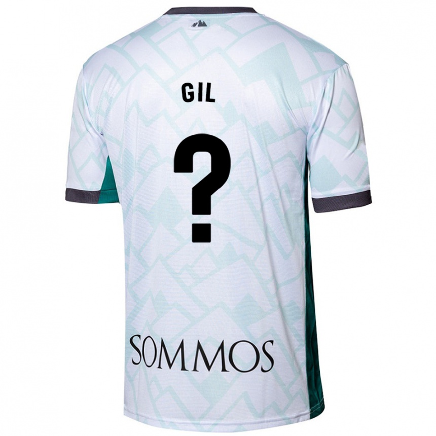 Niño Fútbol Camiseta Iker Gil #0 Blanco Verde 2ª Equipación 2024/25 Argentina