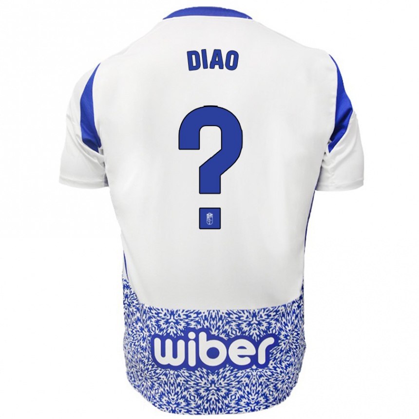 Niño Fútbol Camiseta Siren Diao #0 Blanco Azul 2ª Equipación 2024/25 Argentina