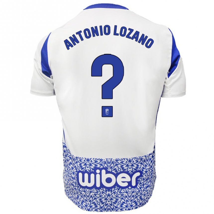 Niño Fútbol Camiseta José Antonio Lozano #0 Blanco Azul 2ª Equipación 2024/25 Argentina