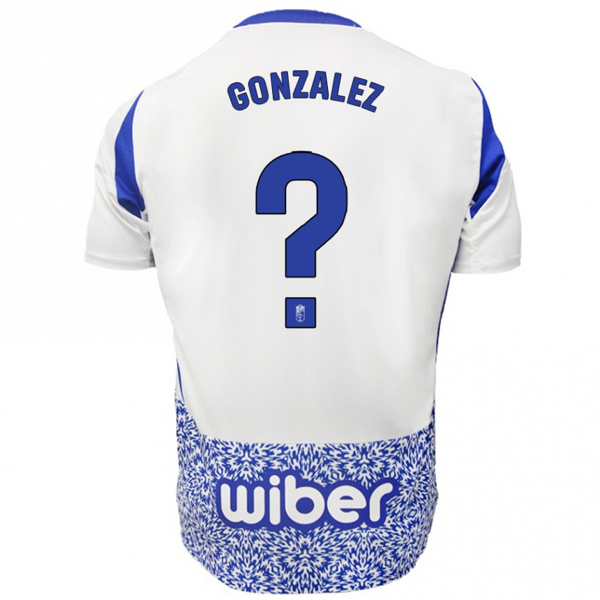 Niño Fútbol Camiseta Paco González #0 Blanco Azul 2ª Equipación 2024/25 Argentina